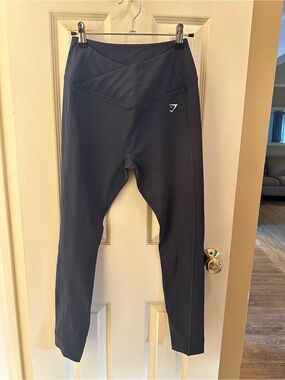 Gymshark High Waisted Crossover Leggings - Darkest Teal